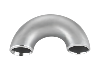 A 180° butt weld elbow