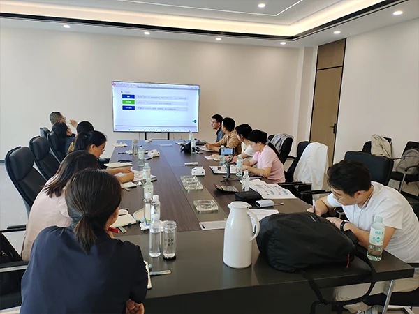 Sales staff attending ozone generator product training