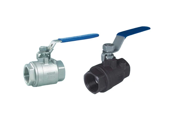 Two 2pc female thread ball valves