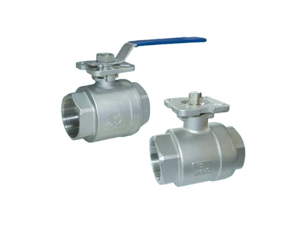 Two 2pc high platform ball valves