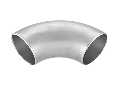 A 90° butt weld elbow