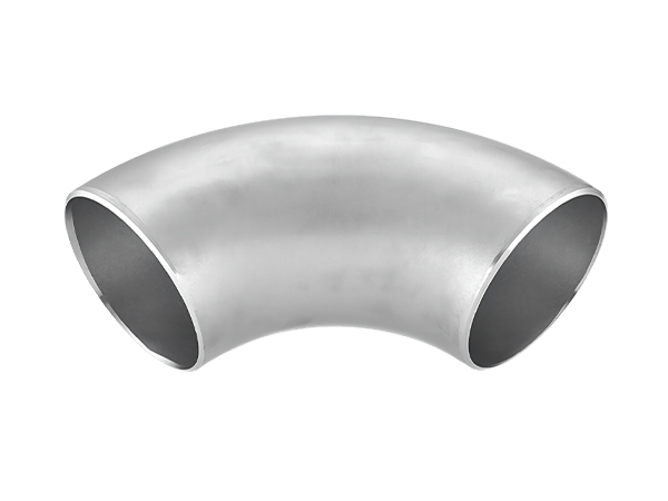 A 90° butt weld elbow