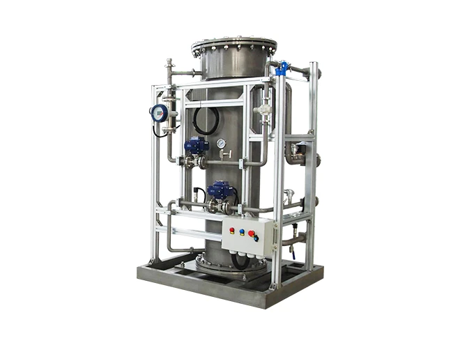 A skid-mounted air source industrial ozone generator