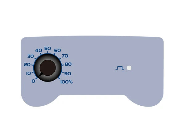 Manual adjustment dial of an AMS series SEKO electromagnetic diaphragm dosing pump