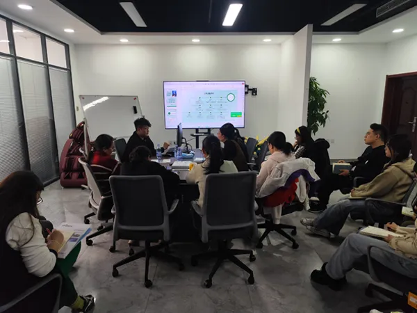 Instructor diligently explaining at the antiscalant training session