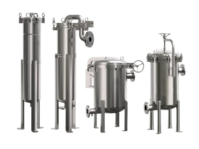 4 different types of bag filter housings