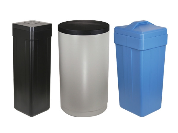 Several brine tanks in the sample room.