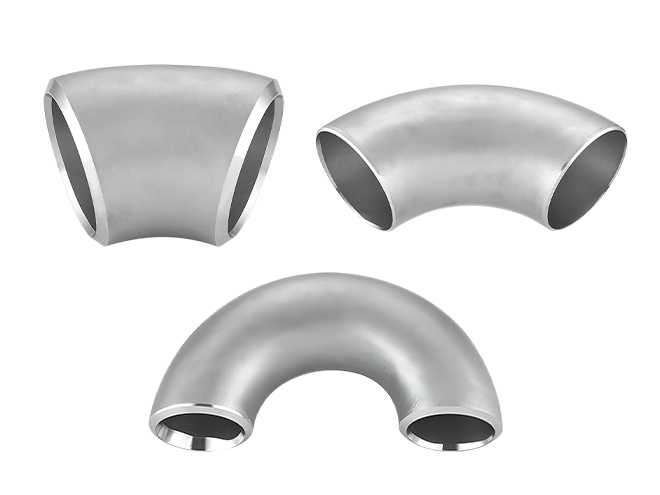 Butt weld elbows with different connection angles
