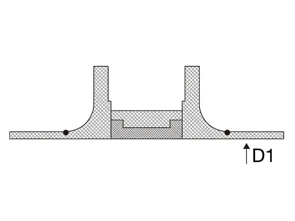 Maximum flange inner diameter under low pressure conditions