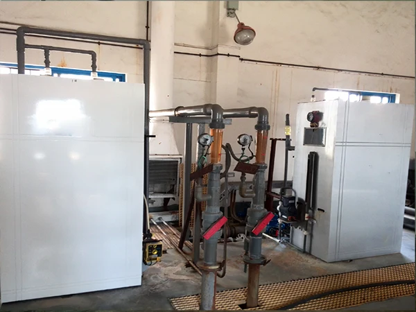 Dos generadores de dióxido de cloro instalados y accesorios