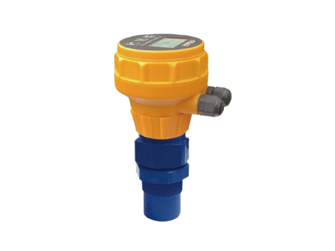 An ultrasonic level meter transmitter
