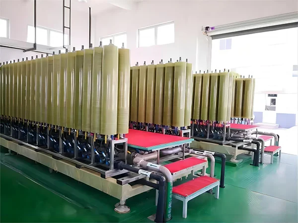 Two sets of skid-mounted DTRO/STRO FRP membrane housings