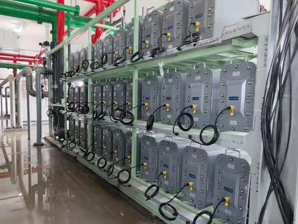 Los módulos EDI de la planta de energía están funcionando.