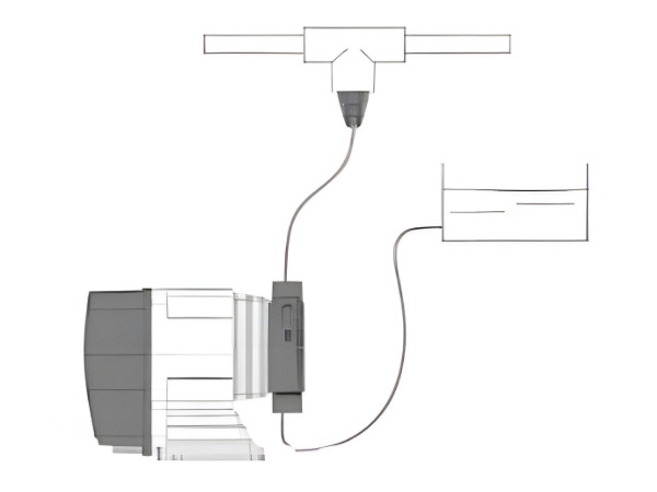 The electromagnetic solenoid dosing pump is lower than the liquid level of dosing box.