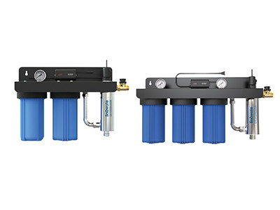 2 different types of EPS whole house UV systems