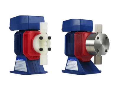 An ET series and an EH series Snowate electromagnetic metering pumps