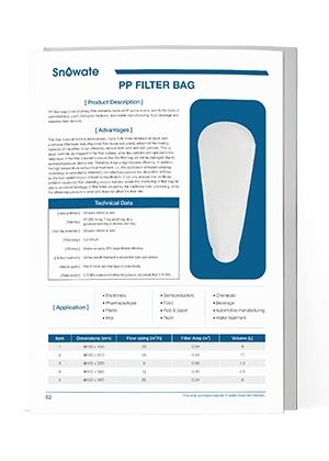 Several filter bags on the cover.