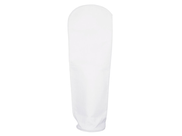 A piece of PE filter bag with 45 degree thermal welding bottom.