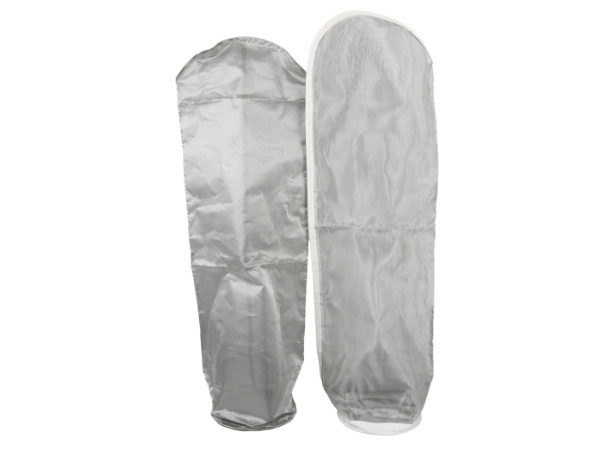 Three pieces of stainless steel filter bags.