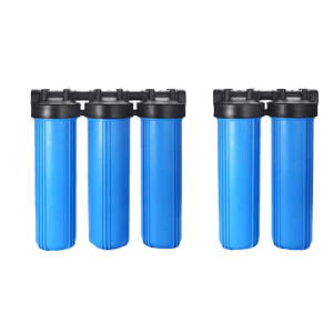 Five blue filter housing.