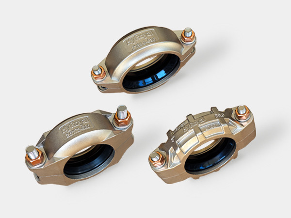 3 different types of flexible couplings with silicon bronze nuts