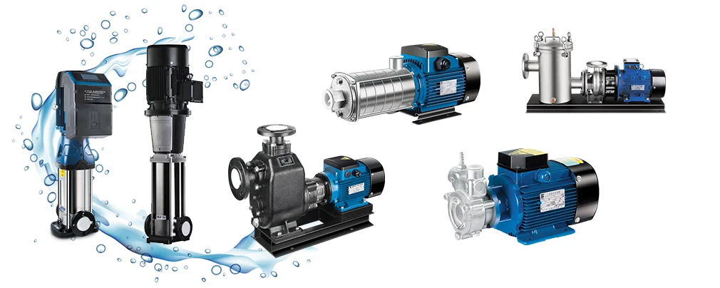 Multiple types of fluid pumps