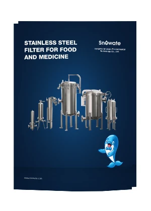 There are several different types of food & pharmacy filter housings on the cover.