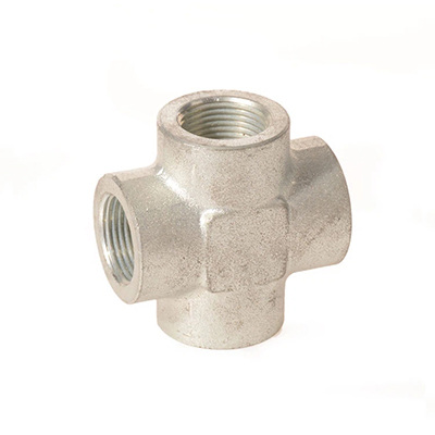 A forged cross fitting