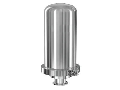 A vent housing on a gray background