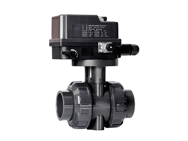 A KVE electric actuated true union ball valve