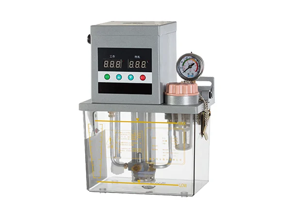 A tilted lubrication oil pump for thin oil