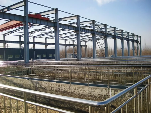 The MBR system site of china urban domestic sewage treatment.