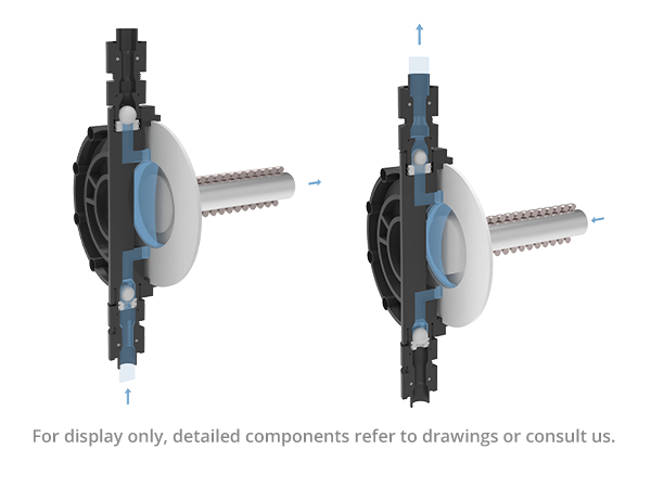 Mechanical motor dosing pump working principle drawing