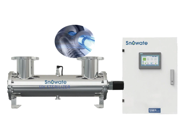 Medium pressure industrial UV water sterilizer