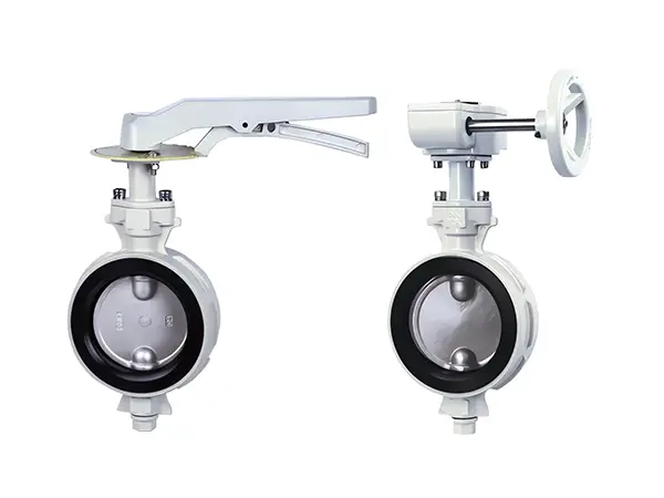 2 forward-facing anti-dew metal butterfly valves