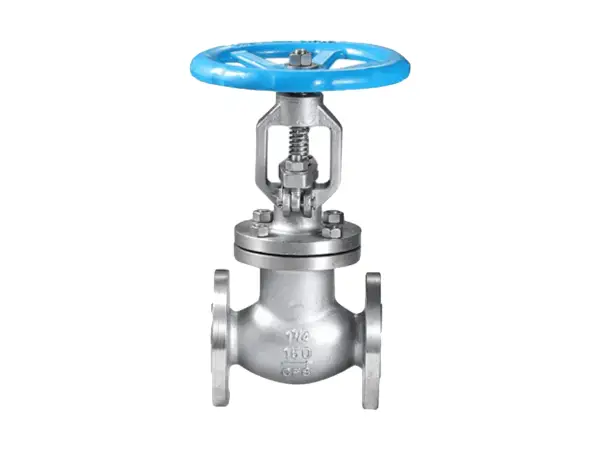 A forward-mounted GB flange metal gate valve