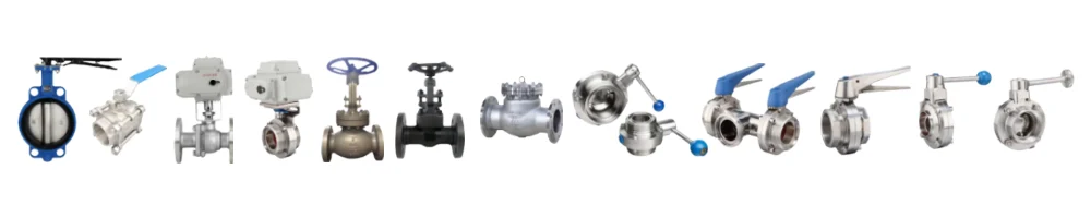 Multiple different types of metal valves