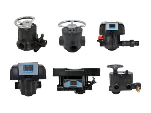 Several manual and automatic control valves including filtering and softening valves.