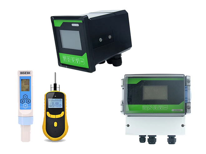 2 online dissolved ozone concentration detectors