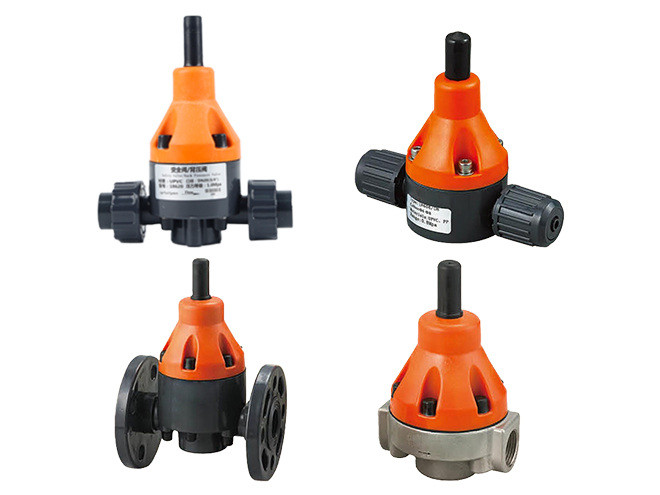 Three different types of safety valve & back pressure valve.