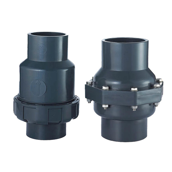 A check valve on white background.
