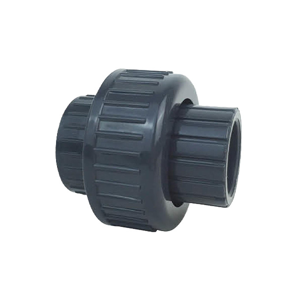 Plastic conversion adaptor on white background.