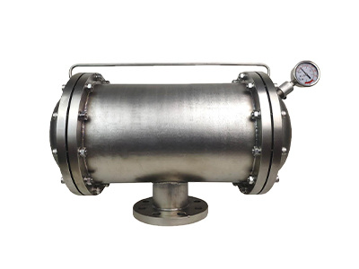 A SWMZ double diaphragm pulse damper on white background.
