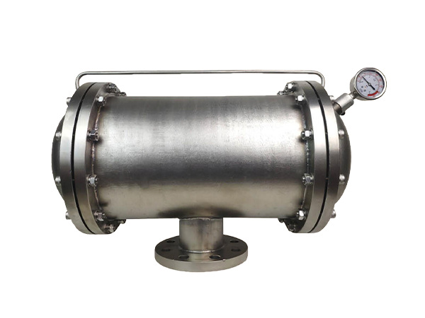 A SWMZ double diaphragm pulse damper on white background.