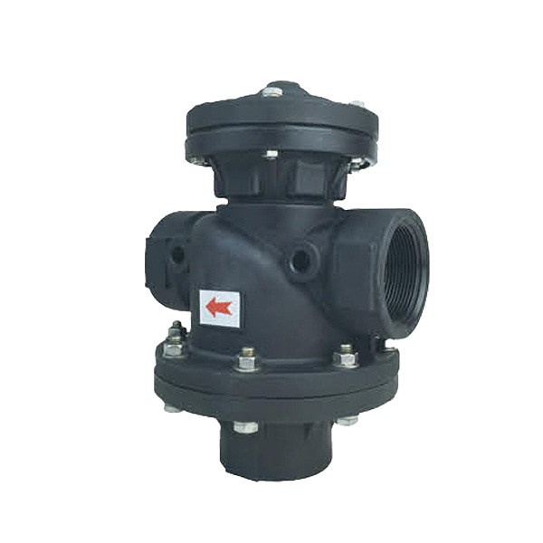 A two position three-way valve on white background.