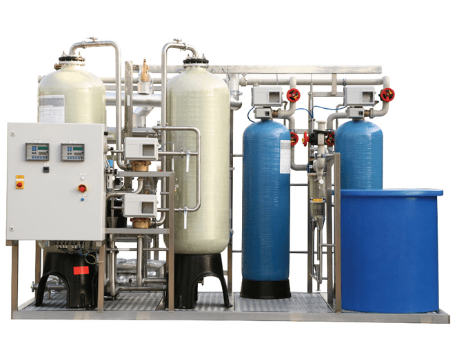 A unit of pre-filter system of for commercial water treatment.