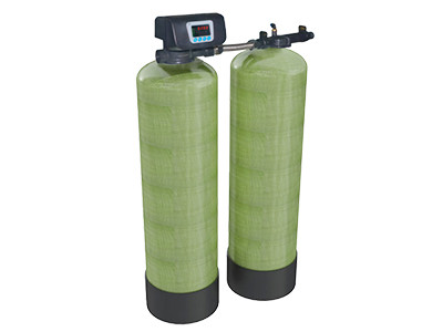 A F107C iron manganese removal device on white background.