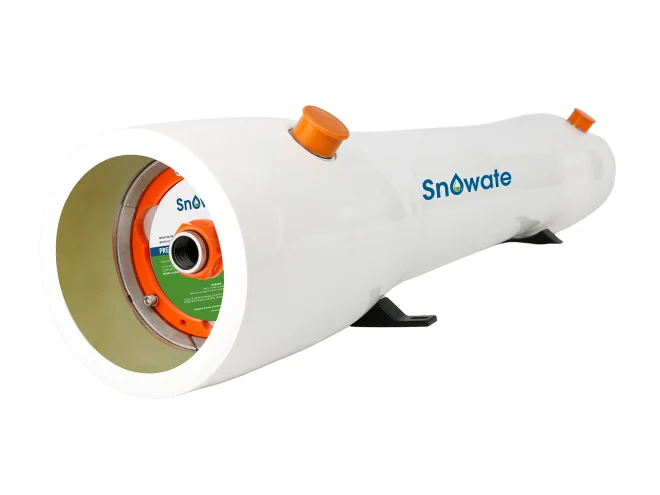 An inclined placed Winder® series FRP membrane housing