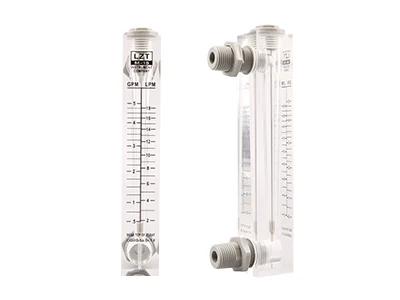 Two SF LZT-L series panel-type flow meters at different angles
