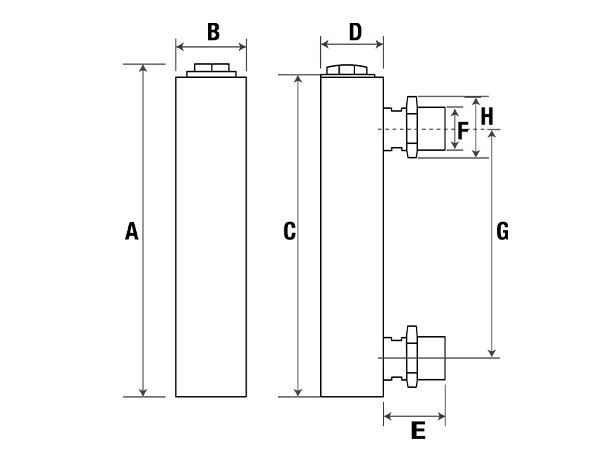 Annotated outline diagram of LZT-L series panel-type flow meter